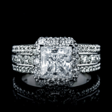 <span class="subtitlerp">Passion Collection</span><br /><br />Platinum 1.41ctw Diamond Engagement Ring Setting