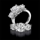 <span class="subtitlerp">Age of Romance Collection</span><br /><br />Platinum .79ctw Round Diamond Engagement Ring Setting