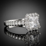 <span class="subtitlerp">New Vintage Collection</span><br /><br />Platinum .76ctw Halo Diamond Engagement Ring Setting