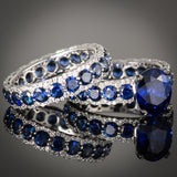 <span class="subtitlerp">Romancína Collection</span><br /><br />Oval Sapphire & Diamond Ring